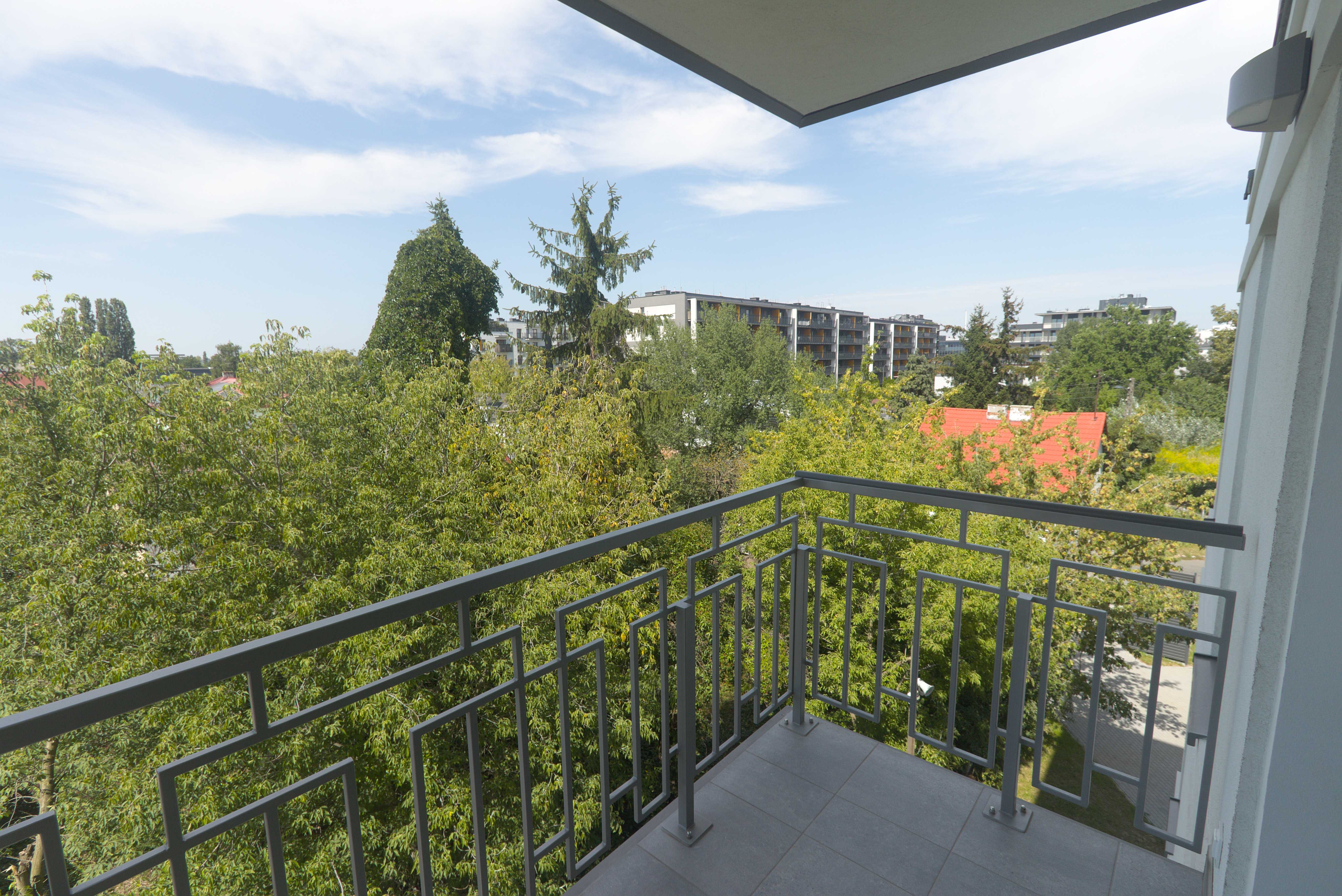 Balkon jednego z apartamentów